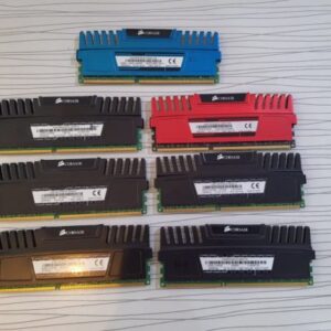 رم ۸ گیگ ddr3 هیت سینک دار CORSAIR شانه ای (استوک-باس ۱۶۰۰) تست شده و سالم باس ۱۶۰۰ بدون جعبه