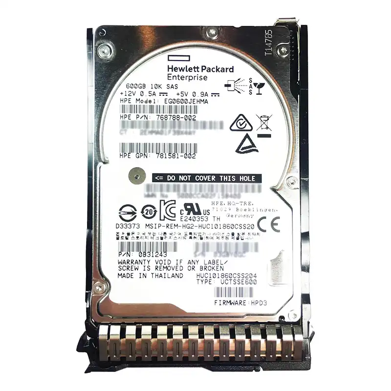 هارد سرور HP 600GB SAS 10K استوک